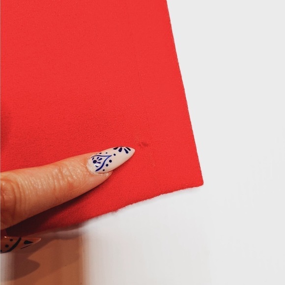 Vintage Herbert Grossman Cynthia Sobel Red Skirt Suit Size 10 Blazer 100% Wool - Picture 15 of 16